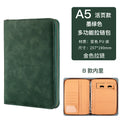 New A5 Binder with Phone stand,PU Leather Portfolio Budget Binder Cover,6 Rings Refillable Notebook Planner Cover with Zipper