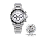Sugess Panda Diver Chronograph Mens Watch Automatic Peacock SL-4801 Movement Luxury Waterproof Mechanical Wristwatches 2024 New
