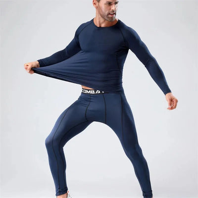Men's Compression Sportswear Suit Elastic Training Yoga | SAMAG