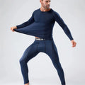 2pcs Men's Compression Sportswear Suit Elastic Training Yoga Sets Workout Jogging Fitness Clothing Tracksuit Pants Sporting
