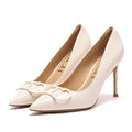 C-H Women's High Heels Spring New Collection Simple Beige Business Women's Shoes