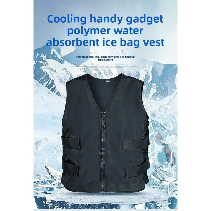 Cooling Vest Ice Pack Adjustable Weight Heat Relief Outdoor Sports Running High Temp Work Lightweight Comfort Portable Practical