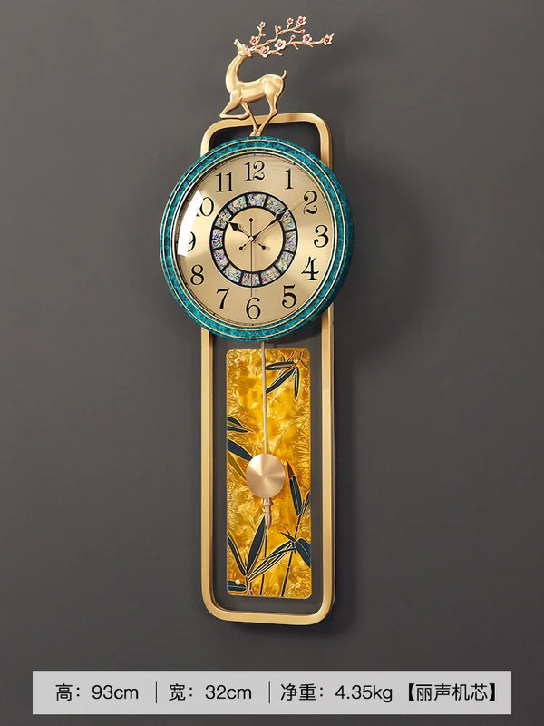 European Industrial Wall Clock Modern Living Room Office Art Wall Clock Luxury Pendulum Reloj De Pared Para Sala Home Decor