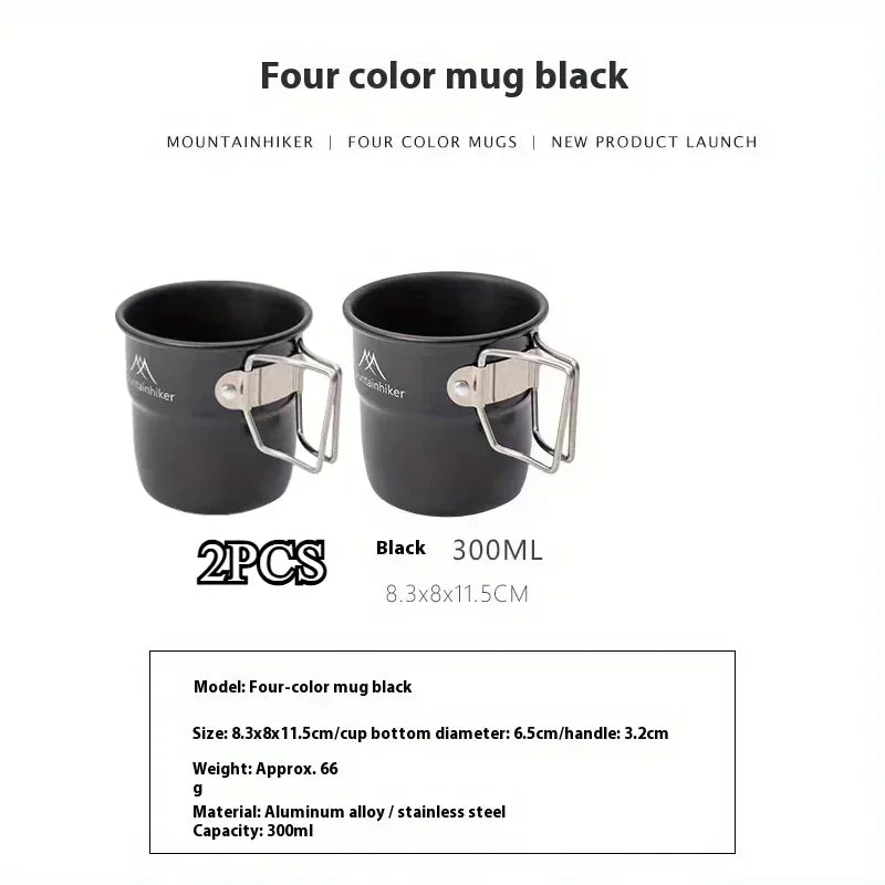 Mountainhiker Camping Cups Aluminum Cups Travel Cutlery Picnic Utensils Outdoor Gear Travel Cooking Sets Cookware Hiking