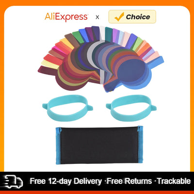 Round Head Camera Flash Gels Lighting Filters Color | SAMAG