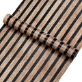 3D Wood Stripes Waterproof Wall Sticker Continuous Retro Wallpaper Self Adhesive Waterproof WallcoveringLiving Room Wall Decor
