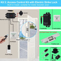 Smart Wireless Access Control System Kits Keyless 433Mhz Remote Control Unlock Kit Gate Opener Electronic Lock System Door Entry