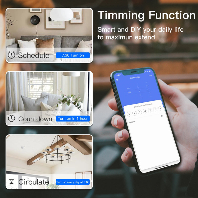 BSEED 1/2/3Gang Zigbee Touch Switch Wall Light Switch With Smart EU Socket Support Google Alexa Tuya Control No Neutral Line