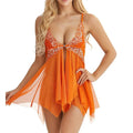 Sexy Women Lingerie Mesh Lace Nightie Nightgown Sleeveless Sling Nightwear Babydolls Dress Sexy Nightdress Exotic Sleepwear