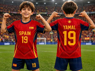 Special NO.19 YAMAL Football Jersey Tee Shorts Set Women | SAMAG