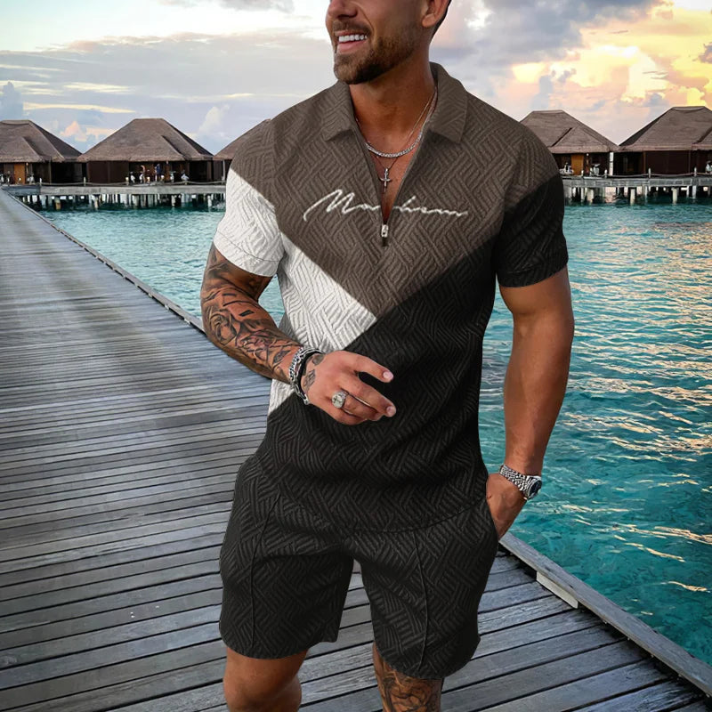 Men's Clothing Tracksuit Sets 3D Print Color Squares | SAMAG