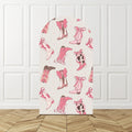 Cowgirl Pink Arch Backdrop Birthday Party Photo Background Kids Western Theme Decor Horse Shoe Boots Hat Pattern Celebration Bac