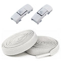 New Without Ties Elastic Laces No Tie Shoe Laces Press Lock Shoelaces Sneaker Kids Adult 8MM Widened Flat Shoelace for Shoes