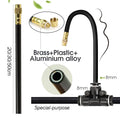 Garden 5-30M 8mm PE Hose 20cm 360° Bending Brass Nozzle Spray Kit Atomized Automatic Irrigation Equipment Plants Mist Wateriing