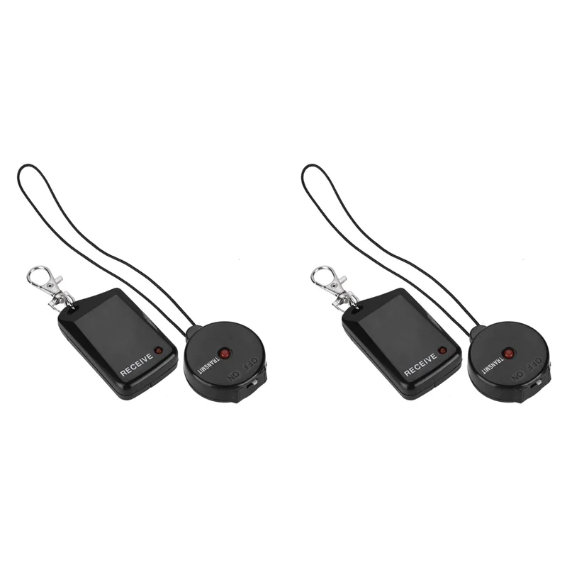 SUNRI-2X RF Wireless Anti Loss Device Security Protection Personal Guard Buzzer Light Anti Theft Alarm Home Automation Kits