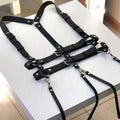 Women Trend Punk Belt Suspenders Chest Fashion Leather Waist Female Street Style Decoration Gothic - Visuel 5 | SAMAG