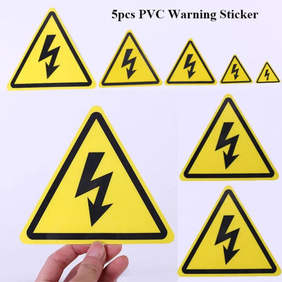 Warning Sticker PVC Adhesive Safety Tags Waterproof | SAMAG