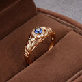 Real 14k Gold Diamond Ring for Women To Join Party Peridot Gemstone Anillos De Wedding Diamante Engagement - Visuel 4 | SAMAG