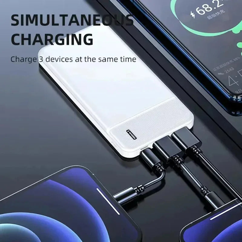 Lenovo 120w 50000mah Power Bank 12w Portable Fast Charger External Battery Powerbank High Capacity Powerbank For Iphone Samsung