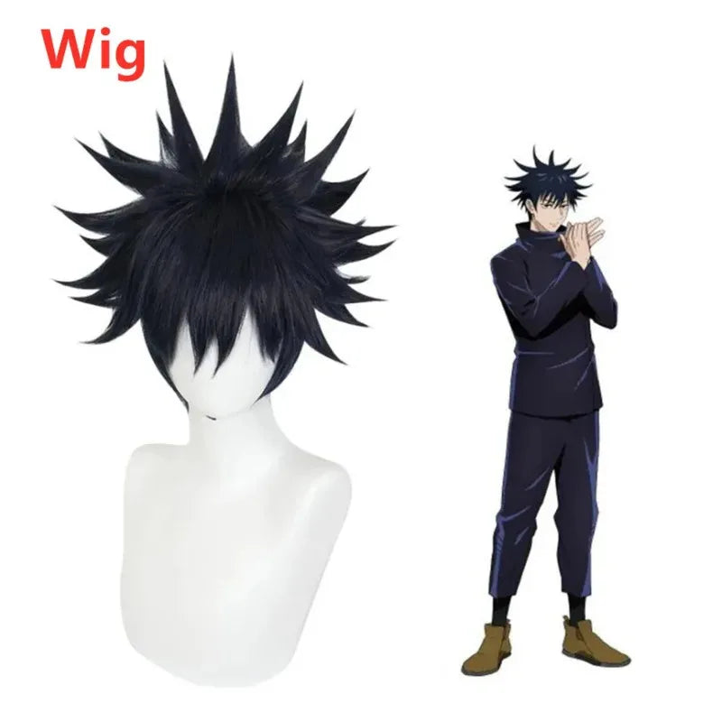 Jujutsu Kaisen Anime Fushiguro Megumi Cosplay Costume Top Pants Blue Halloween Party Uniform Set gdk