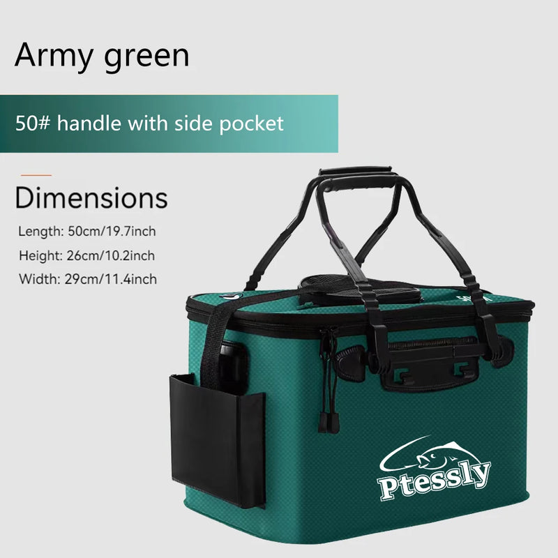 Portable EVA Fishing Bag, Foldable Bucket, Live Fish Box | SAMAG