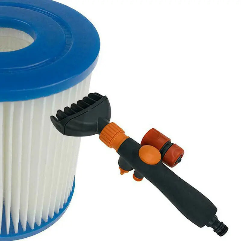 Filter Jet Cleaner Pool Hot Tub Spa Water Wand Cartridge Hand Held Cleaning Brush WIth US Connector