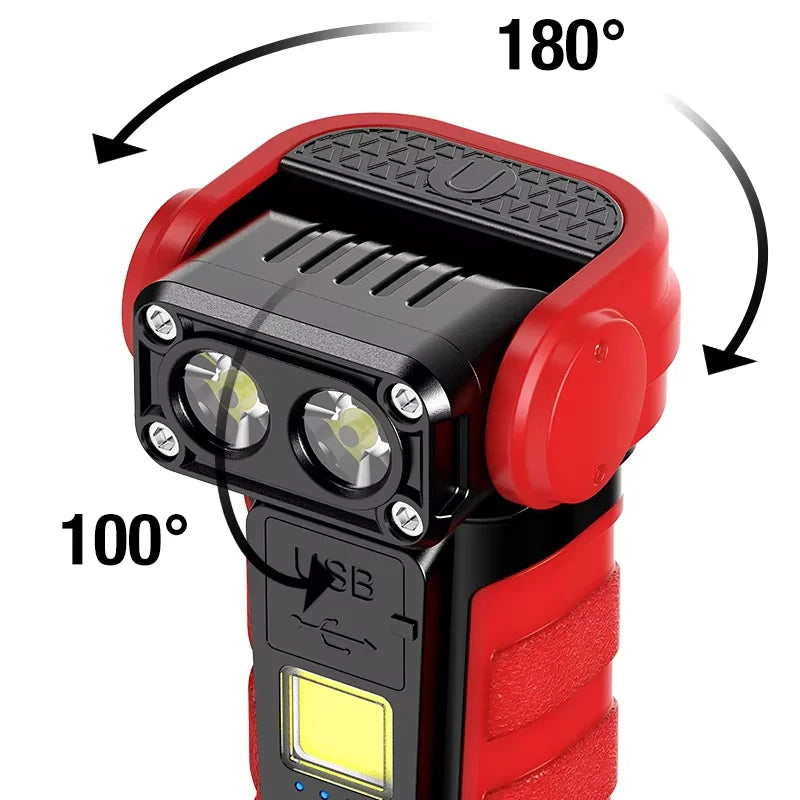 Multi Functional mini Work Light, Rotating Flashlight - View 6 | SAMAG