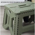Folding Step Stool Strong Load-bearing Heavy-Duty Chair Travel Use Compact Collapsible Chair with Handle Camping Supplies