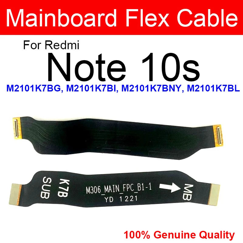 LCD Motherboard Connector Flex Cable For Xiaomi Redmi Note 10 Note 10S Note 10 Pro Max 5G Mainboard LCD Display Connector Ribbon