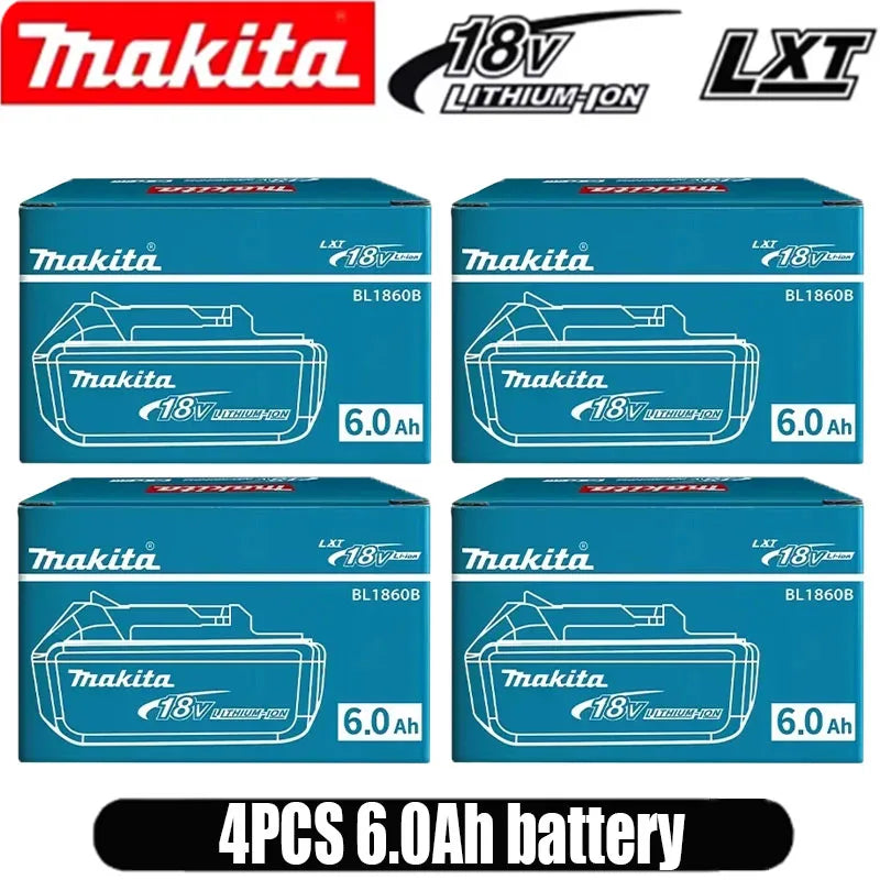 Original Makita 6Ah for Makita 18V Battery BL1830B BL1850B BL1850 BL1840 BL1860 BL1815 Replacement Lithium Battery