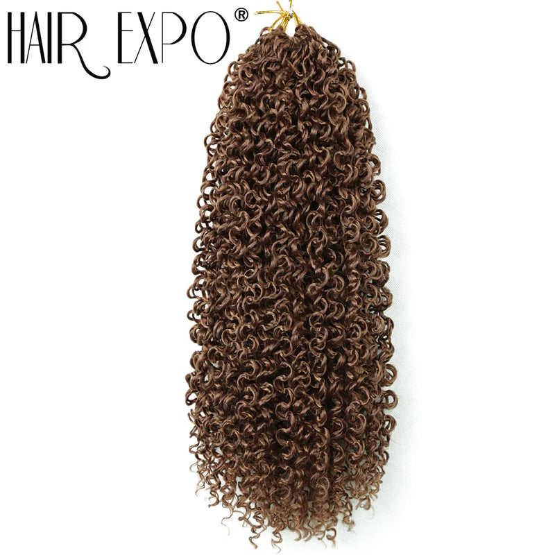 14"Curly Passion Twist Crochet Hair Synthetic Yanky Twist Braiding Hair Extensions Pre-twisted Pre-Looped Senegalese Twist Hair