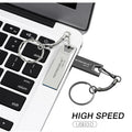 High Speed USB 3.0 Mini Metal Flash Drive 16GB 32GB 64GB 128GB Pendrive Waterproof usb drive Pen memory Sticks with key Chain