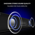 Portable 3D Stereo HD Sound Computer Speaker Sound Box Home Theater Soundbar Mini Subwoofer Desktop Sound Bar for Tv Office Game