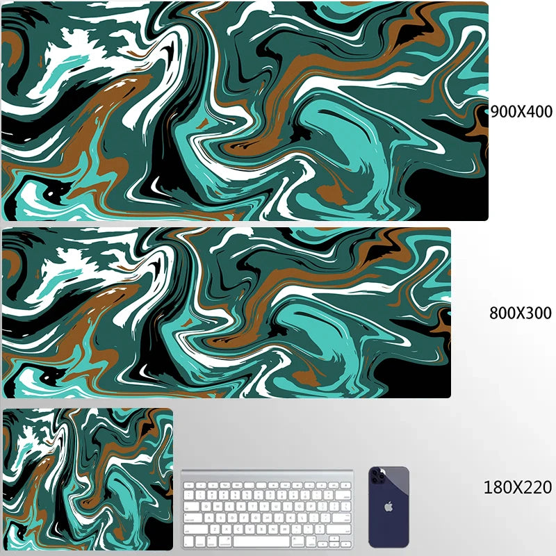 Strata Liquid 900x400 Mouse Pad Computer Laptop Anime Keyboard Mouse Mat XXL Large Mousepad Keyboards Gamers Decoracion Desk Mat