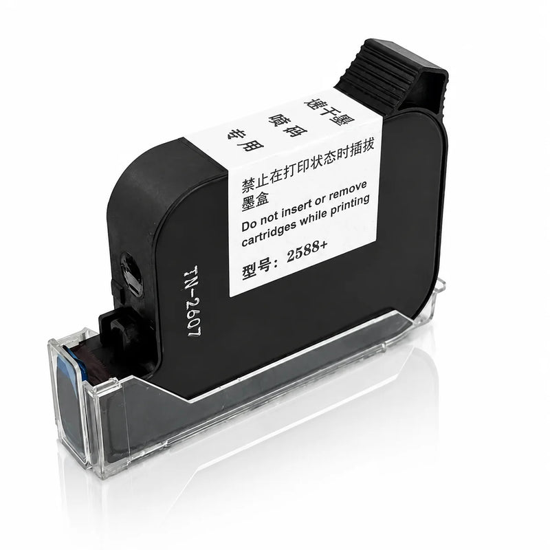 2588+ 2588 2588+M 42ML Ink Cartridge Quick-drying 12.7mm Print Height Universal for unencrypted handheld printer Black