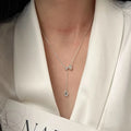 VENTFILLE 925 Sterling Silver Bead Geometry Necklace | SAMAG