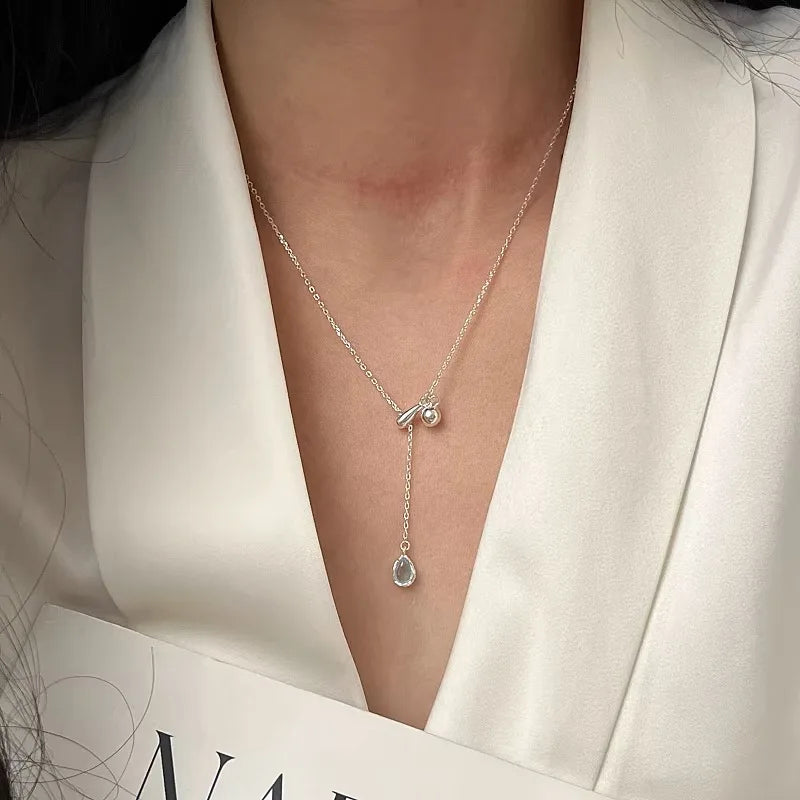 VENTFILLE 925 Sterling Silver Bead Geometry Necklace | SAMAG