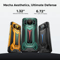 DOOGEE S200 Ultra 5G Rugged Phone 48GB+1TB 6.72'' 120Hz Display 11000mAh Battery 66W NFC Dimensity 7400 Android 15 Smartphone