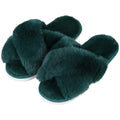 Shevalues Fashion Fluffy Home Slippers For Women Winter Indoor Open Toe Furry Cotton Shoes New Casual Furry Cozy Soft Slippers