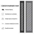 Aluminum Alloy Vents Cover Rectangle Louver Ventilator Grille Cover Breathable Mesh 50/80mm Wide Air Vent Decor