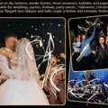 12-60Pcs Light Up Wedding Sparklers LED Wedding Wands Streamers Silk Fairy Wands with Bells  for Wedding Birthday Party Supplies