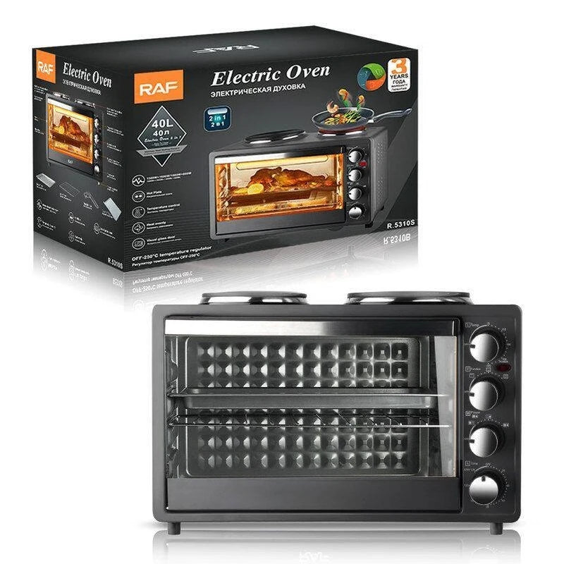 European-standard Dual-element Electric Oven—40L Large-capacity Home Oven Featuring Top and Bottom Heating.