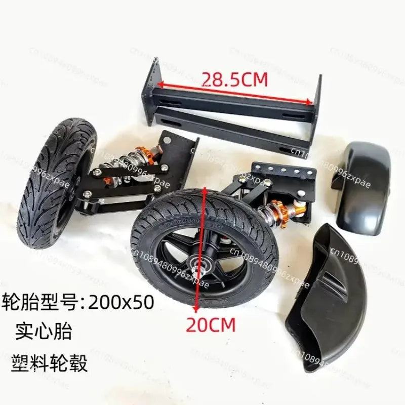 Electric vehicle auxiliary wheel battery car balance support wheel anti-drop wheel cycling anti-skid two wheels