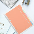 2Pcs A5 Binder Clear Notebook Binder Reusable Office File Organizer Folder Portable Document Folder Organizer for Work Study