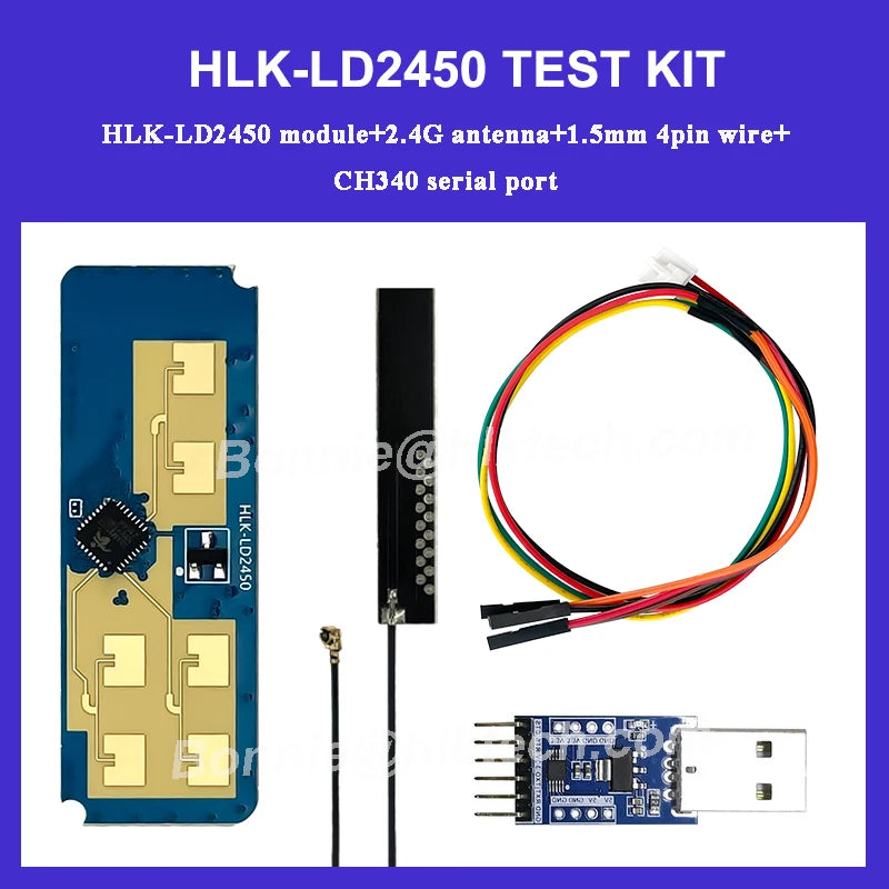 24G Smart House Human Micro-motion HLK-LD2450 Radar Sensor Distance and Speed Tracking Module KIT
