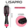 LISAPRO 3 IN 1 Hot Air Brush One-Step Hair Dryer And Volumizer Styler and Dryer Blow Dryer Brush Professional 1000W Hair Dryers