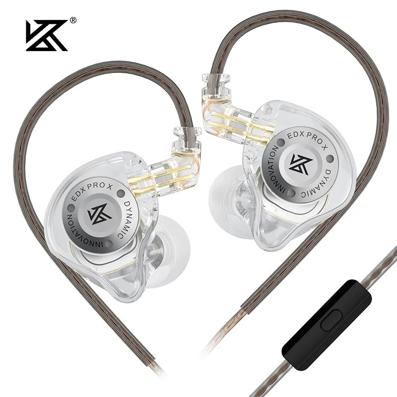 KZ EDX PRO X Wired Earphones HIFI Stereo Bass Music Headphones In Ear Monitor Sport Earbuds Noise Cancelling Headset PK ZSN PRO