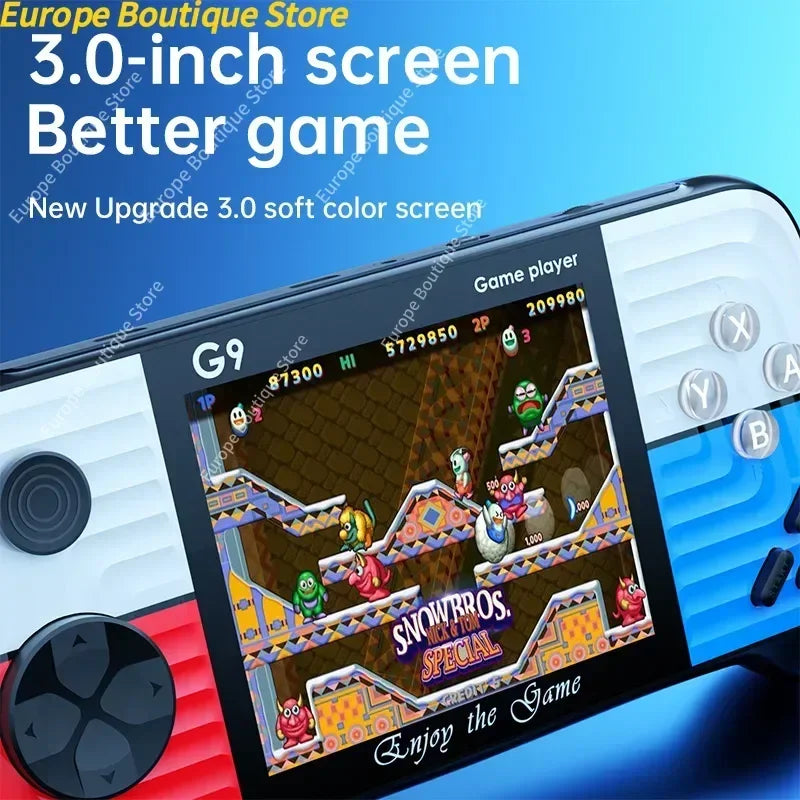 G9 3.5inch High-Defination Retro Handheld Game Console Supports TV built in 666 video Games 2025