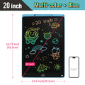 16/20 Inch Writing Board Drawing Tablet for Kids, Large Electronic Drawing Pad with Colorful Screen, Digital Graphic Tablets Toy