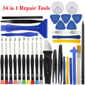 34/15 in 1 Precision Screwdriver Repair Tool Set for Mobile Phone Tablet Laptop Computer Electronics Maintenance Disassembly Kit
